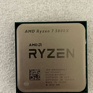 라이젠7 5800x cpu 팝니다. (택포함)