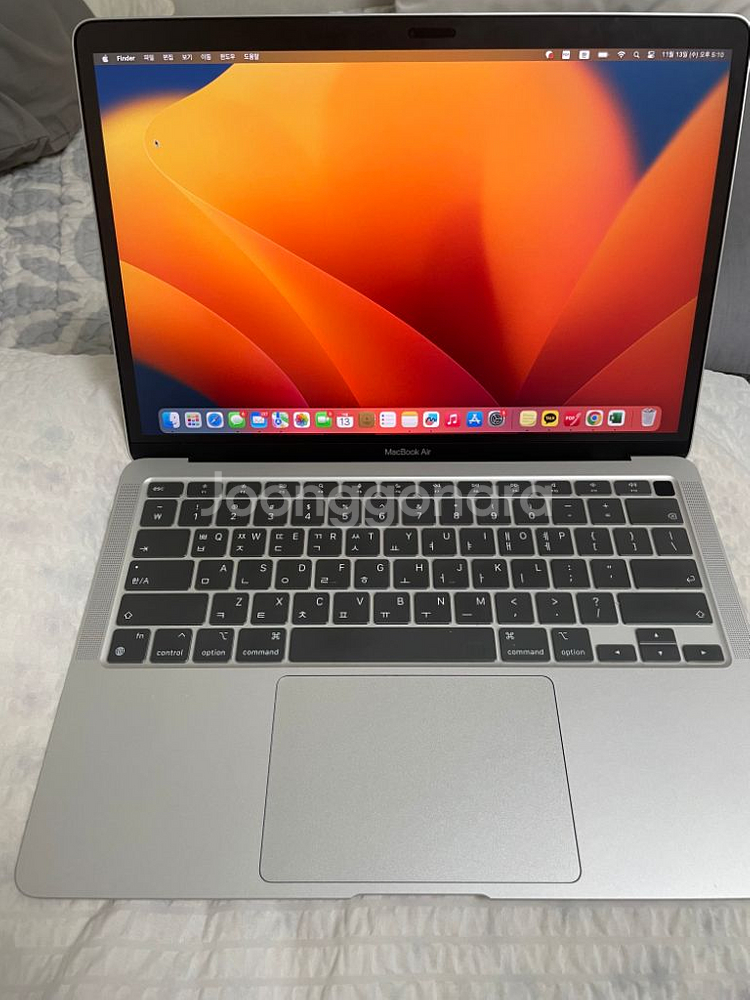 맥북 에어 m1 13인치 실버 16gb,256gb--2
