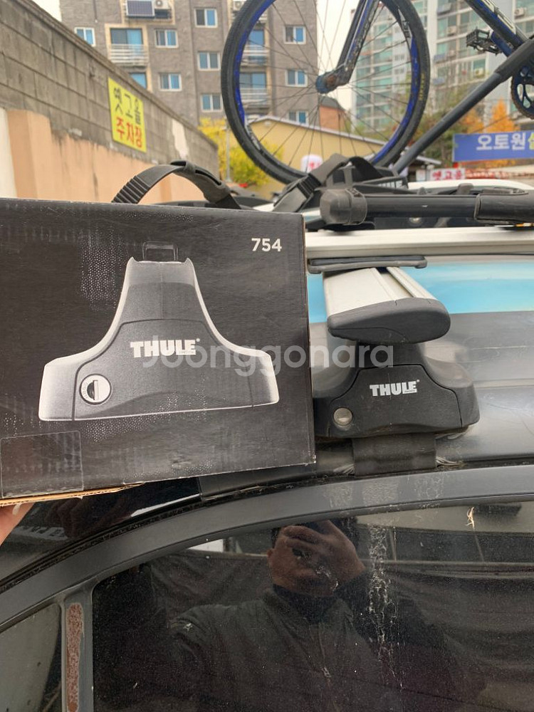 툴레 자전거 캐리어 598 4개 754 nf 쏘나타용--3
