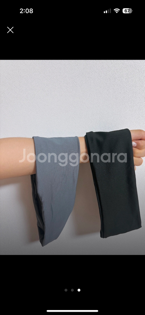 새제품) 스포츠 쿨 헤어밴드 블랙 그레이--2