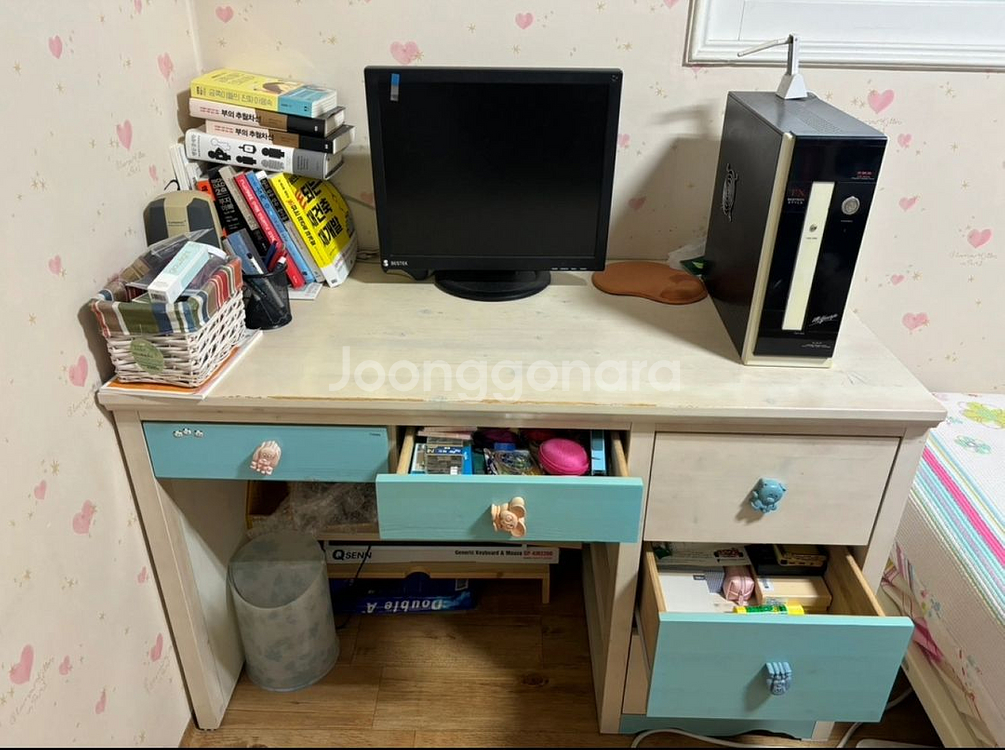 3단 서랍 공부용/컴퓨터용 책상 판매--1