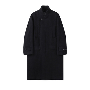 커스텀 멜로우 24FW Black Wool 코트