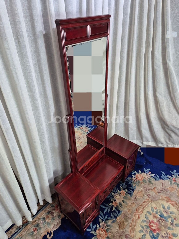 인테리어 고급 화리목 좌식화장대--1