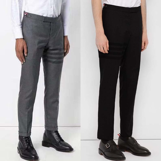 톰브라운 사선 남성 9부 정장 바지 팬츠 2칼라 이미지