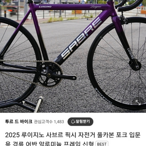 자전거 2025 루이지노 사브르 픽시 자전거 풀카본