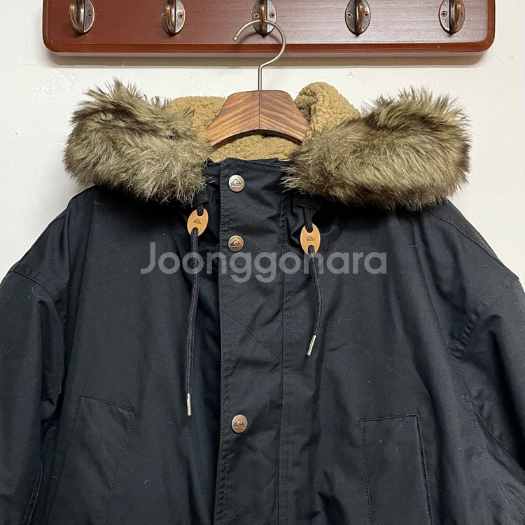 퀵실버 덕 다운 블랙 패딩 자켓--1