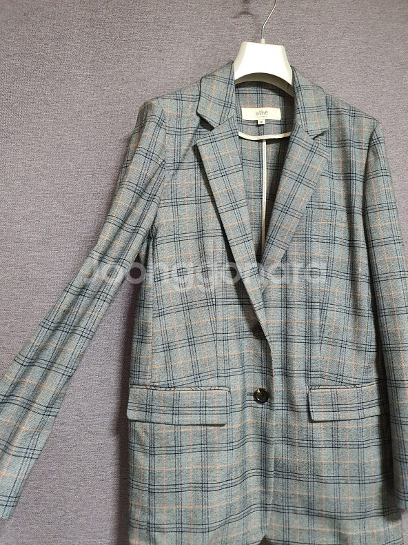 아떼 바네사브루노 그레이 체크 자켓 36 사이즈--6