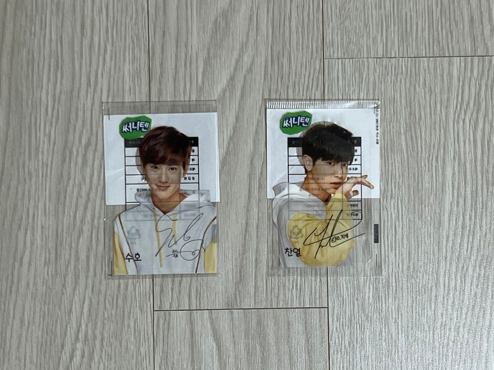 엑소 포카 (백현 디오 도경수 수호 카이 세훈 시우민) 이미지