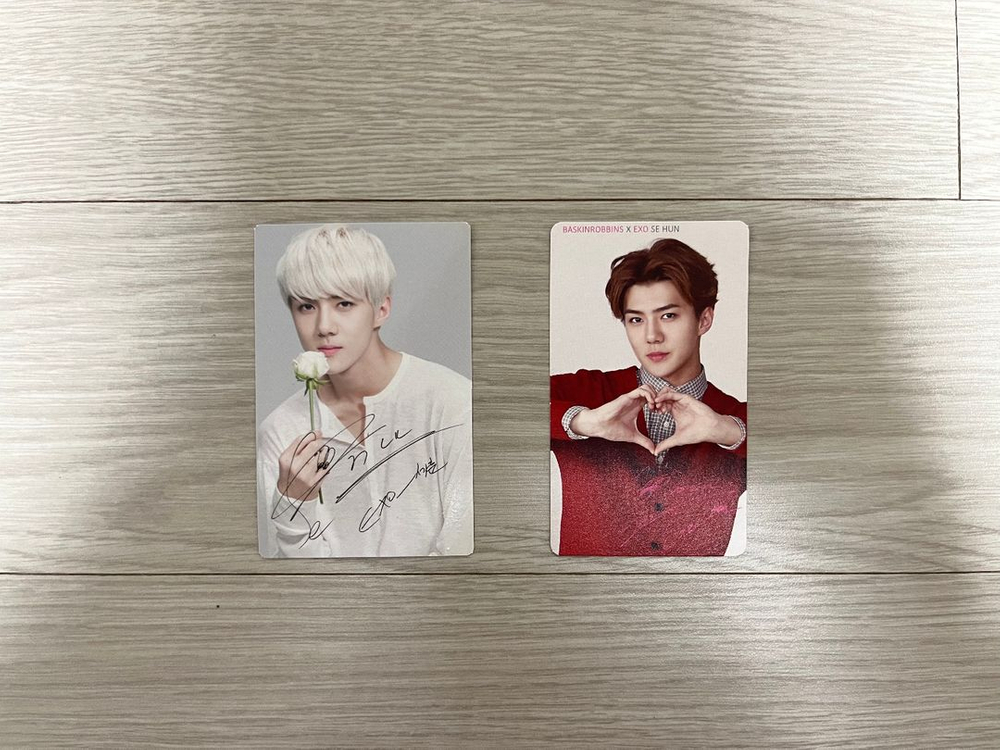 엑소 포카 (백현 디오 도경수 수호 카이 세훈 시우민) 이미지