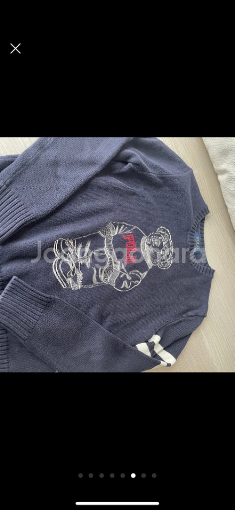 폴로 아동 테디베어 면 스웨터 m(10-12세)--7