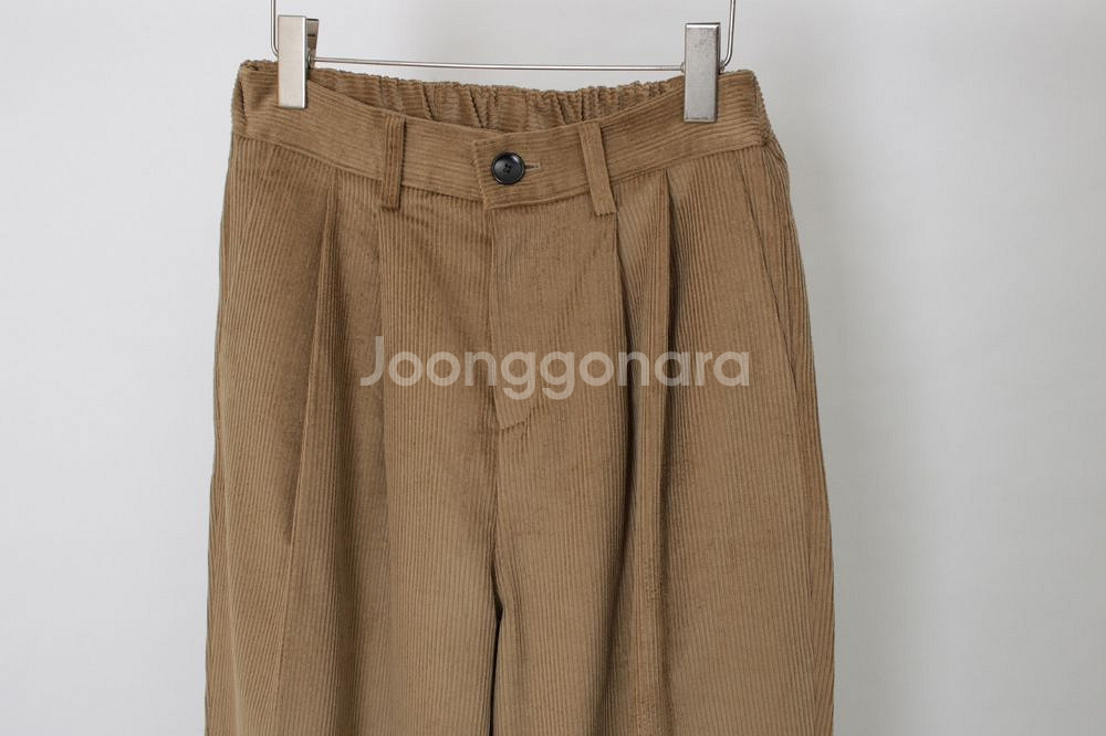 골덴 와이드 바지 그레이--1