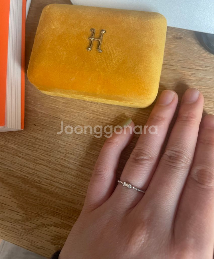 18k 스퀘어 다이아 반지--2
