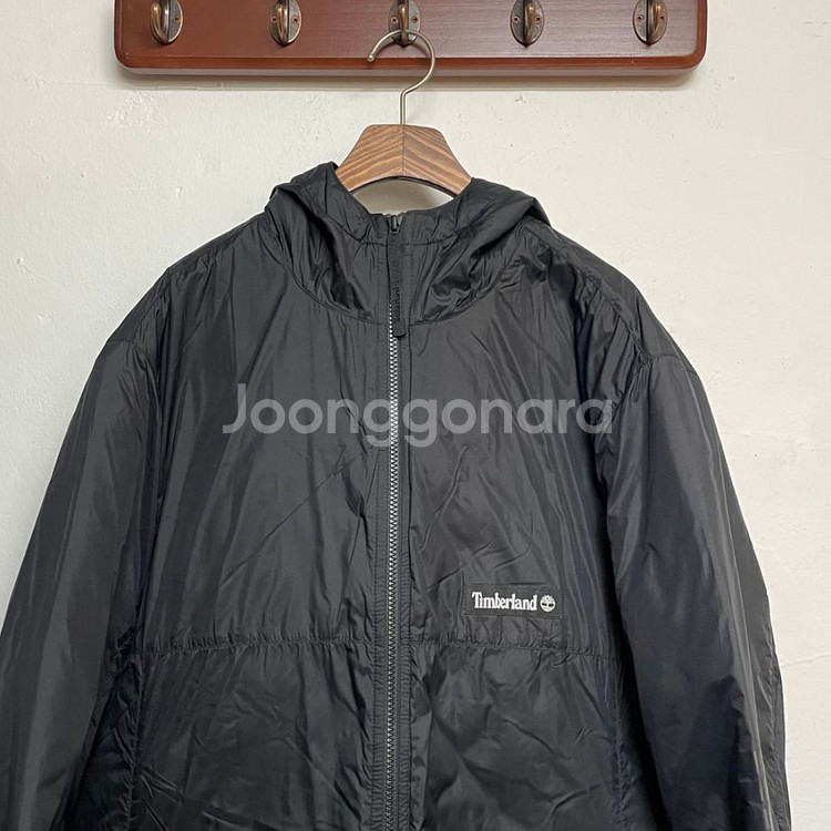 팀버랜드 블랙 경량 롱 패딩 자켓--1