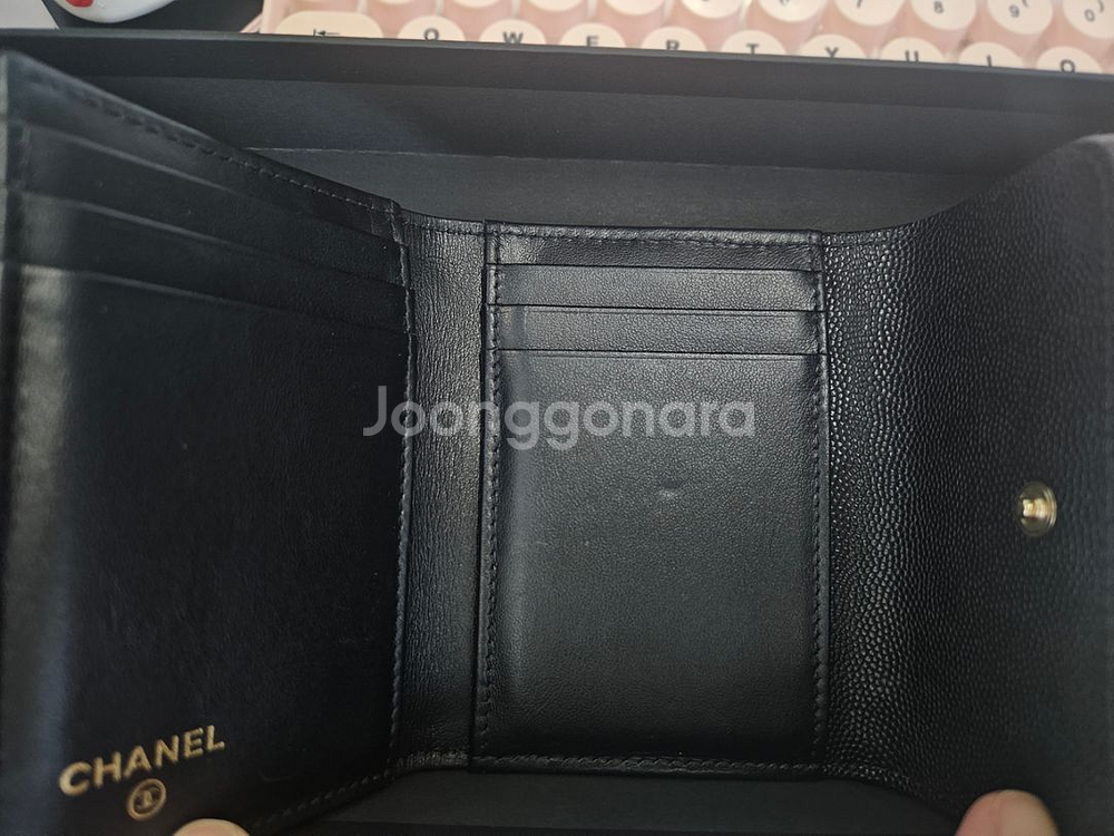 샤넬 카드지갑 3단--1