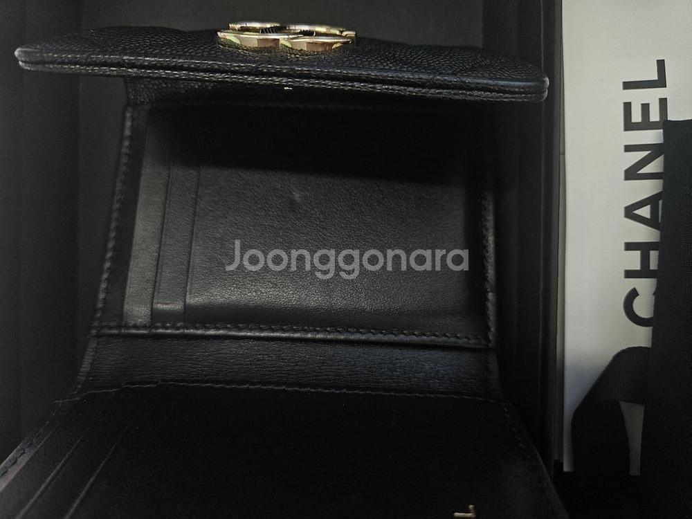 샤넬 카드지갑 3단--2