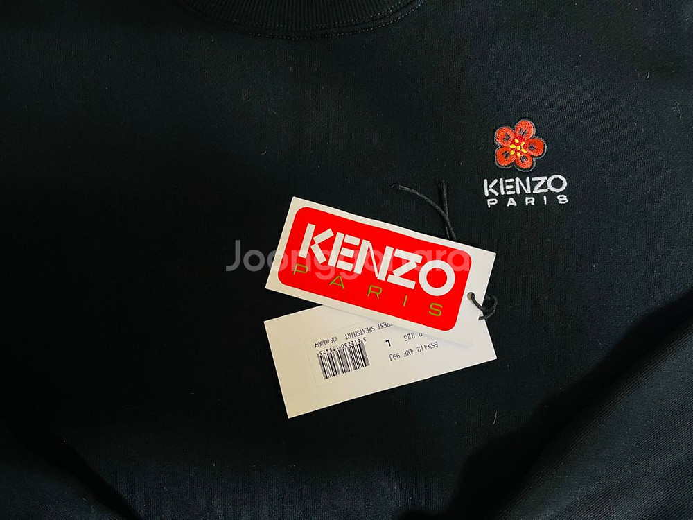 겐조(kenzo) 플라워 블랙컬러 스웻셔츠 맨투맨드립니--1