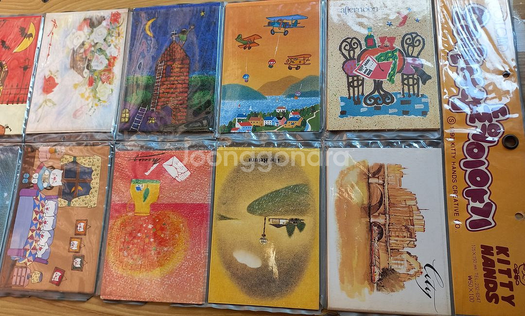 90년대 엽서 고전문구 빈티지 옛날 그림--8