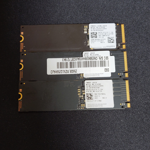 컴퓨터 삼성 NVME SSD 256GB 3개 두종류