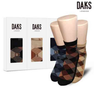 daks London : 숙녀양말 디자인미니 빅사선체크