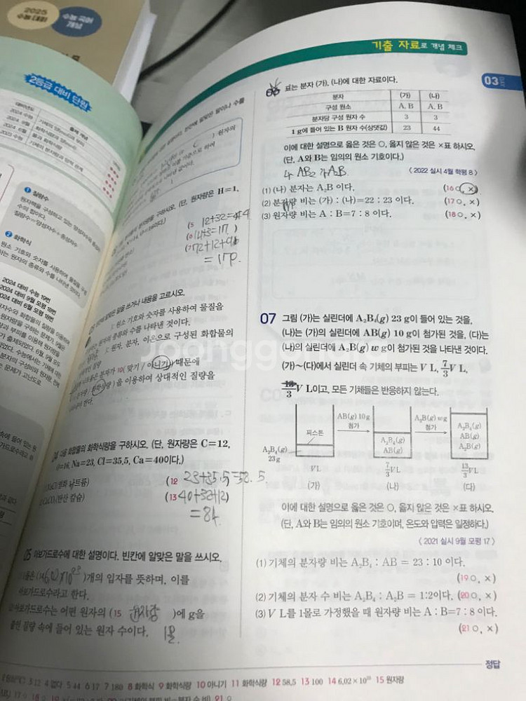 화학 1 자이스토리 화학 기출 수능 문제집--1