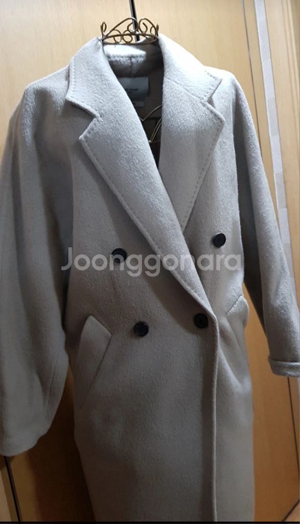 레이디 볼륨 핸드메이드 롱코트--1