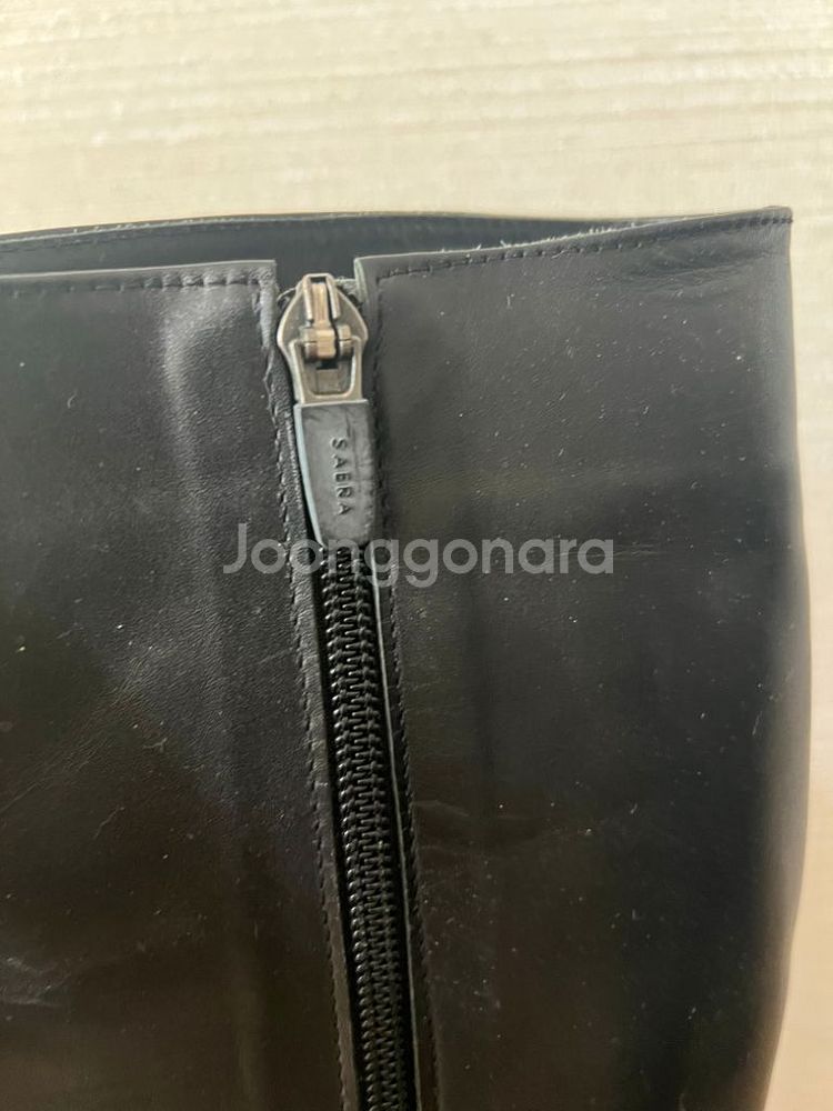 세라 롱 가죽부츠 블랙 브라운--1