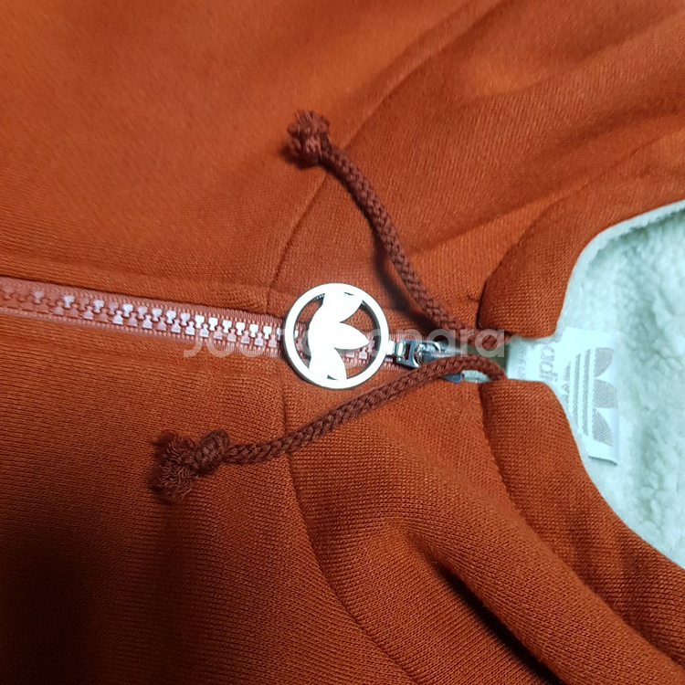 올드스쿨 도톰한 아디다스 양털 누빔 오버핏 자켓--7