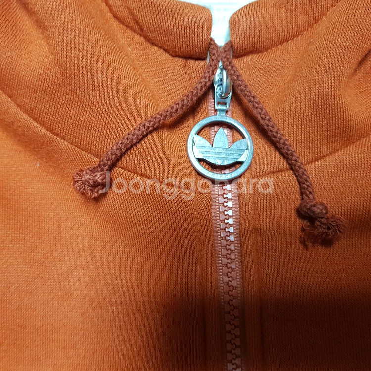 올드스쿨 도톰한 아디다스 양털 누빔 오버핏 자켓--3