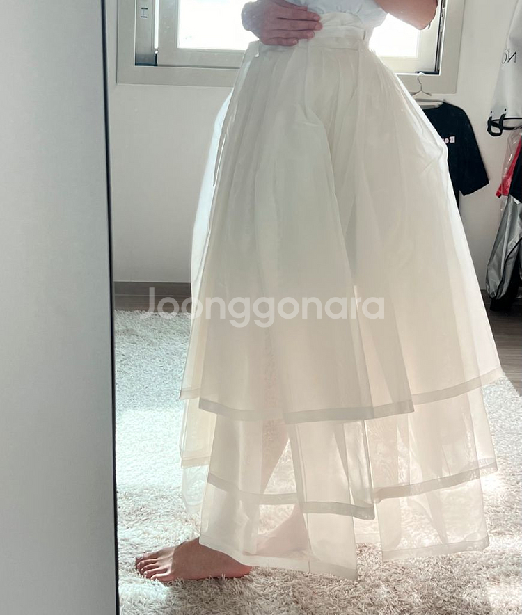 한복 무지기속치마 무지기치마 속치마 캉캉치마 실크100--1