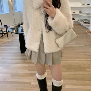 새상품 leeds리즈더위시 노엘 시어링 자켓
