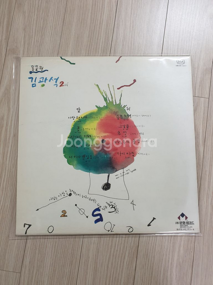 김광석 2집 LP 초판--4