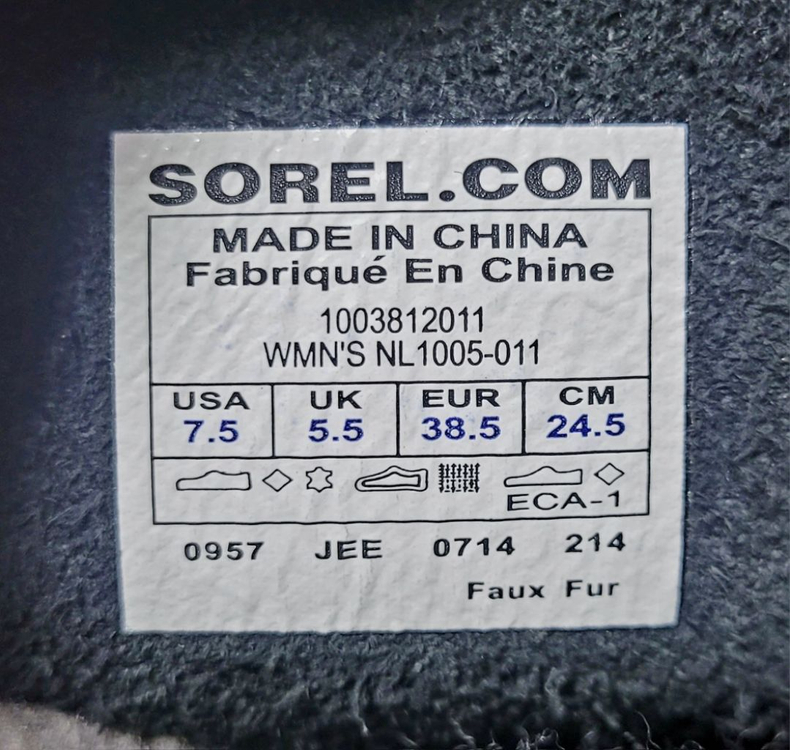 소렐 카리부 방한화 낚시화 캠핑화 여성용 245~250 이미지