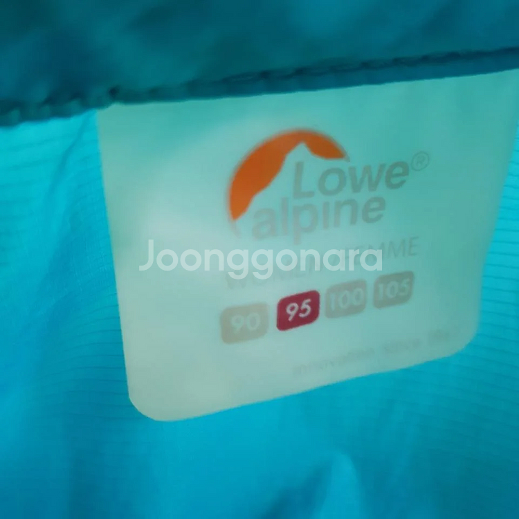 (정품)로우알파인 여성 아웃도어 경량바람막이 호칭95--4
