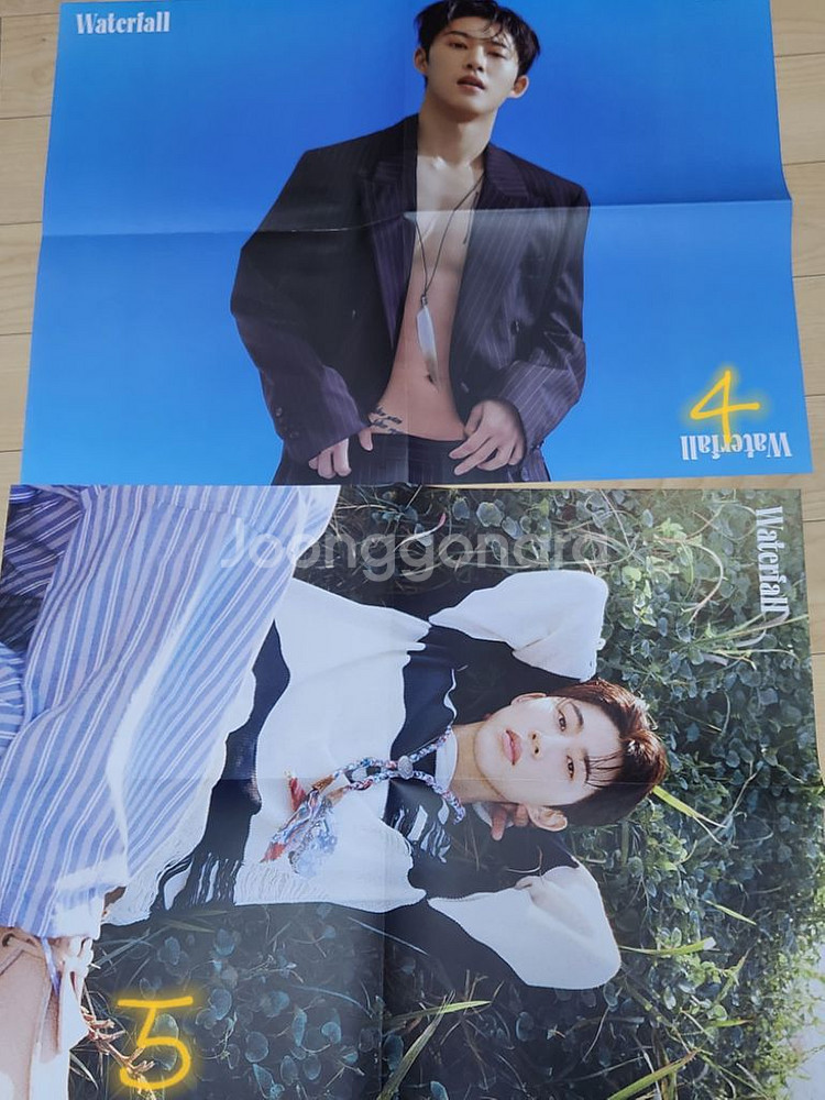 김한빈 비아이 포카 증사 엽서 접지 포스터 굿즈 양도--5