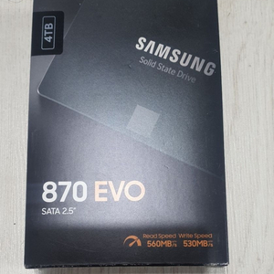 삼성 evo870 4tb 미사용 팝니다(택포)