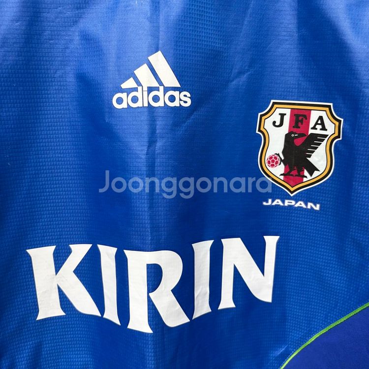 일본 축구 국대 우븐 웜업 지급용 트레이닝탑 XL--5