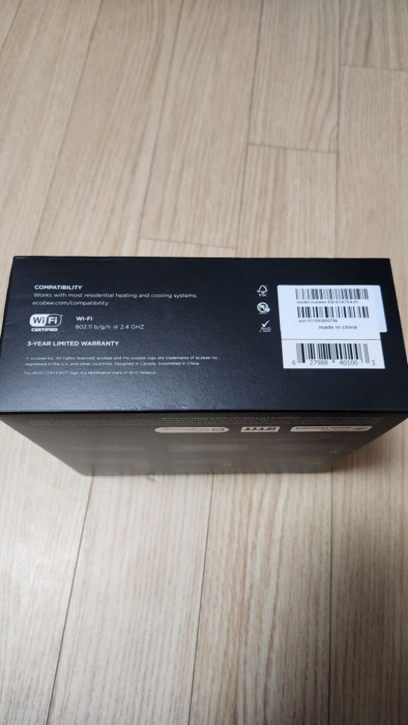 Ecobee4 에코비4 스마트 온도조절기 이미지