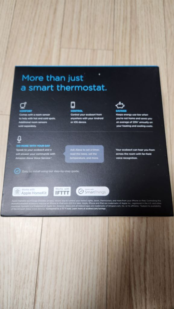 Ecobee4 에코비4 스마트 온도조절기 이미지