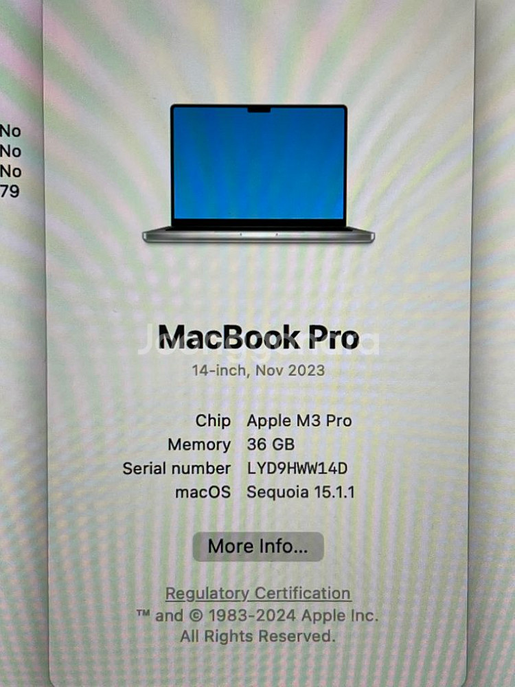 맥북 M3 pro 램 32 SSD 512--1