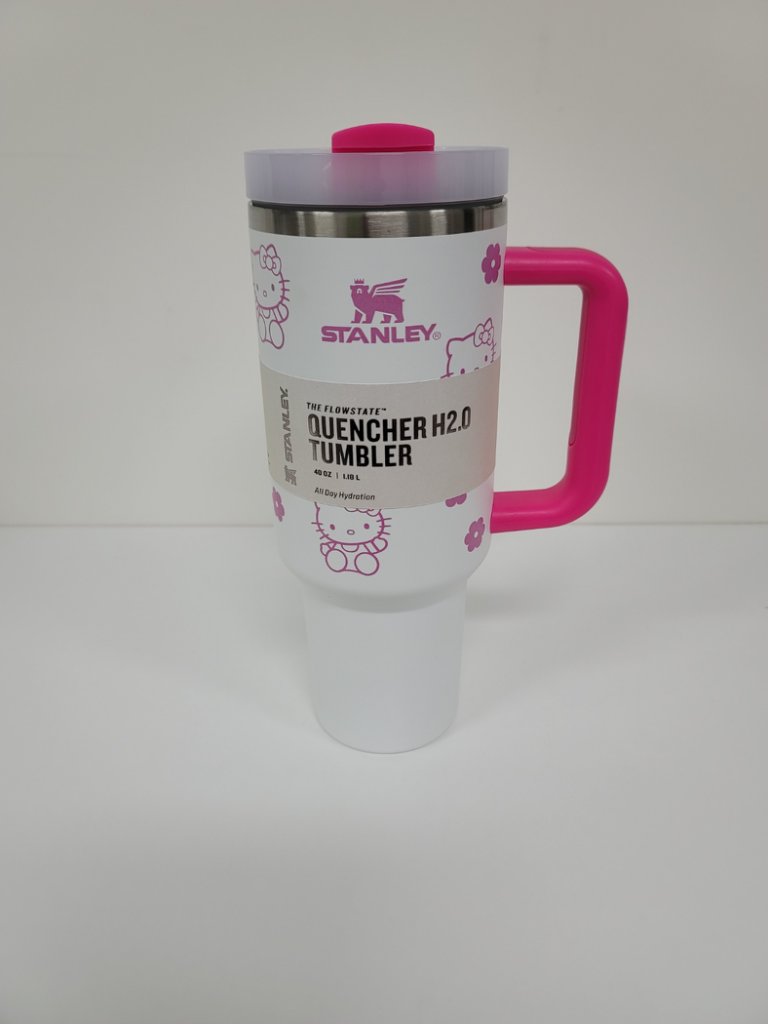 새상품] 스탠리 헬로키티 텀블러 플라워 핑크 화이트 | 중고나라 - 안심되는 중고거래, image size:768x1024