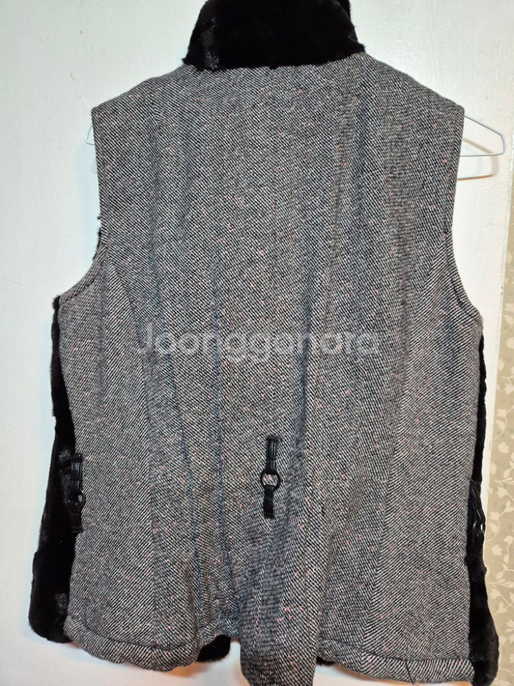 리얼깍아밍크조끼 92--4