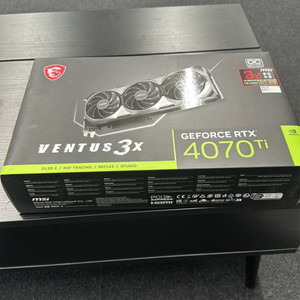 msi rtx 4070ti 벤투스 팝니다 풀박스