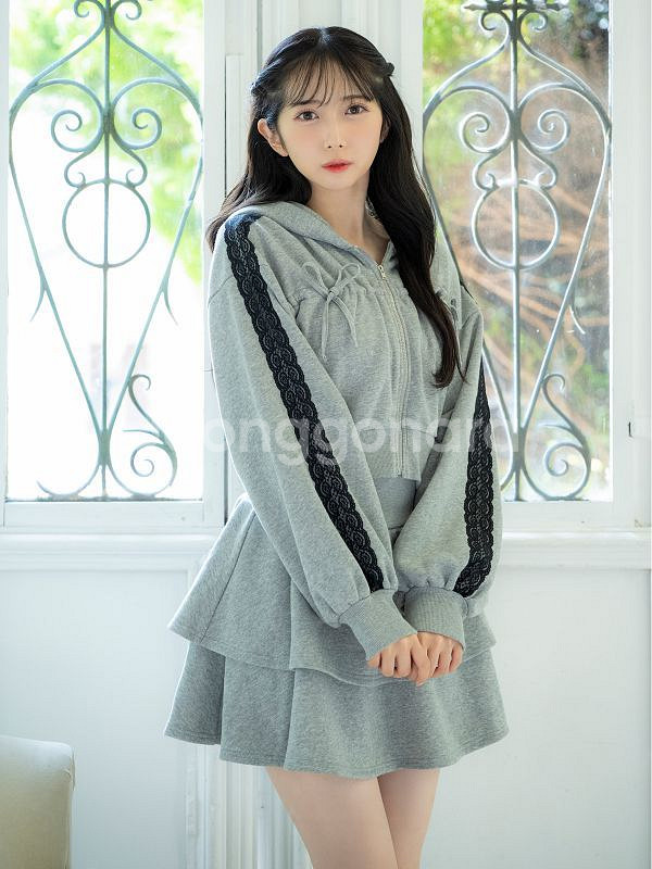 에블린 evelyn 쿠슈리본셋업 양산형지뢰계스나계--1