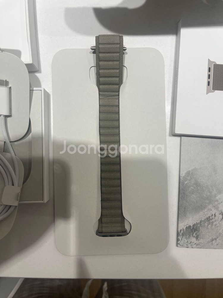 애플워치 울트라2 49mm 셀룰러 올리브 알파인루프--3