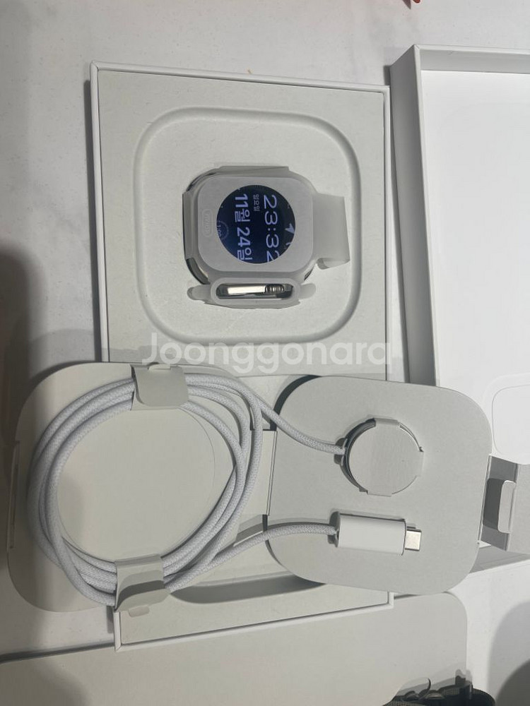 애플워치 울트라2 49mm 셀룰러 올리브 알파인루프--2