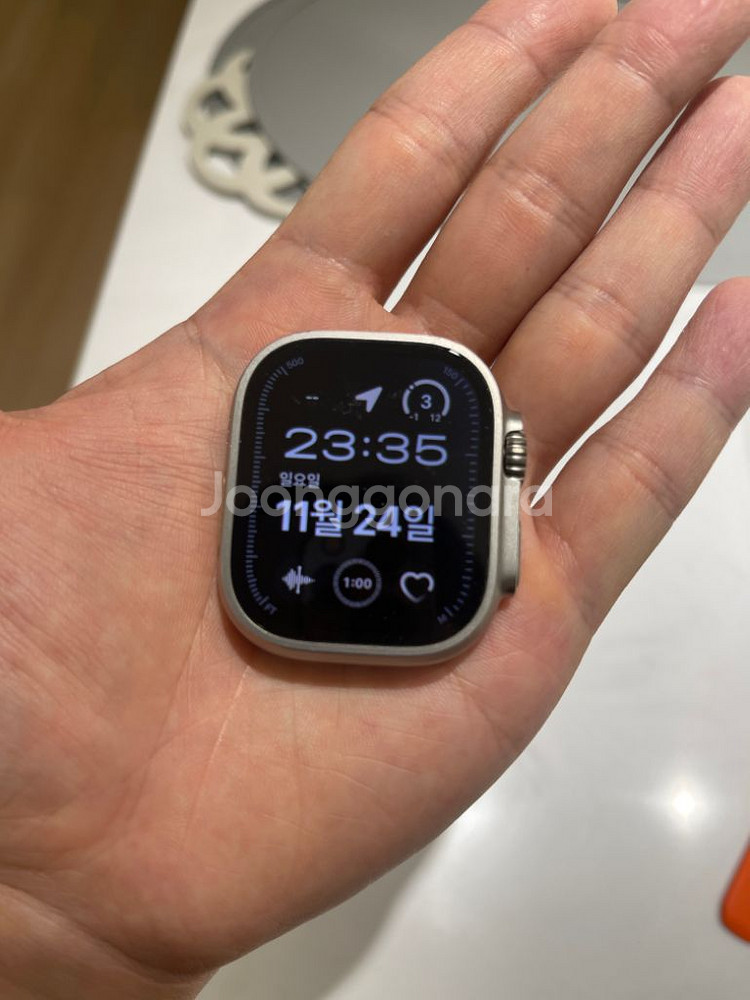 애플워치 울트라2 49mm 셀룰러 올리브 알파인루프--7