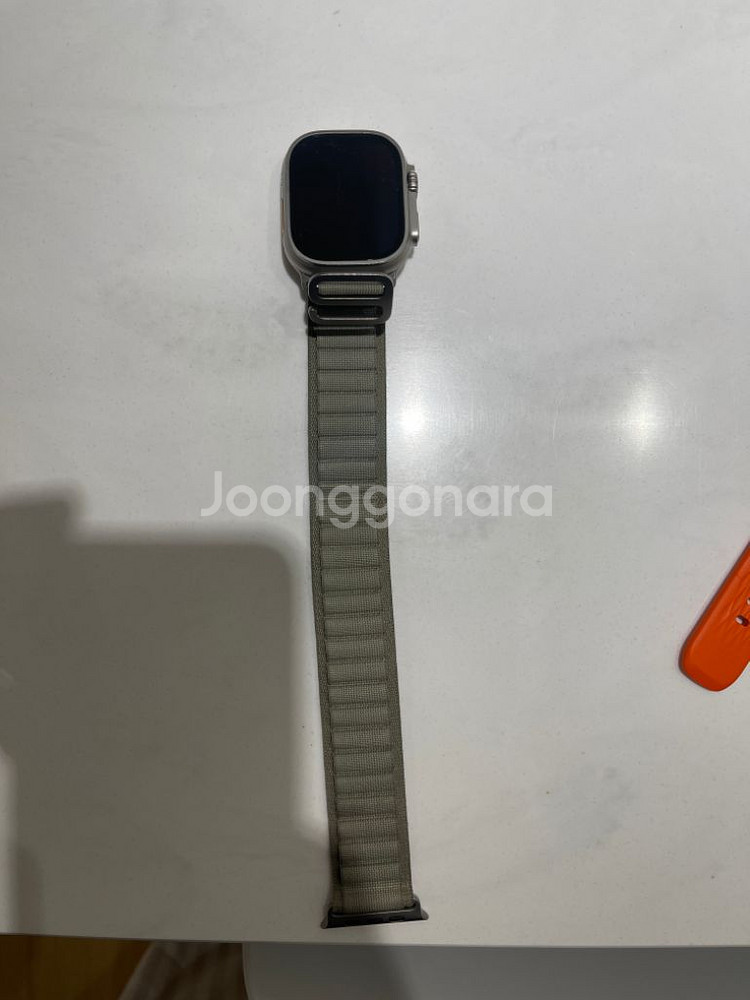 애플워치 울트라2 49mm 셀룰러 올리브 알파인루프--6