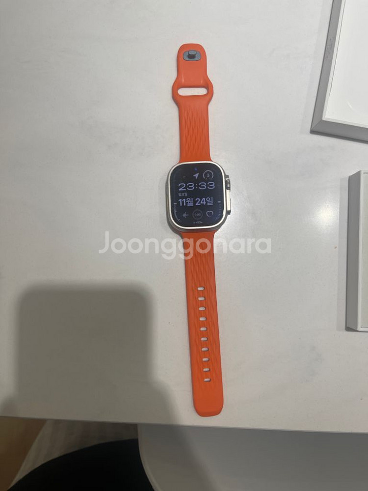 애플워치 울트라2 49mm 셀룰러 올리브 알파인루프--5