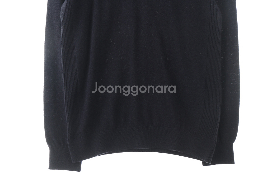 (XL) K2 케이투 니트 네이비 캐시미어 반집업--3