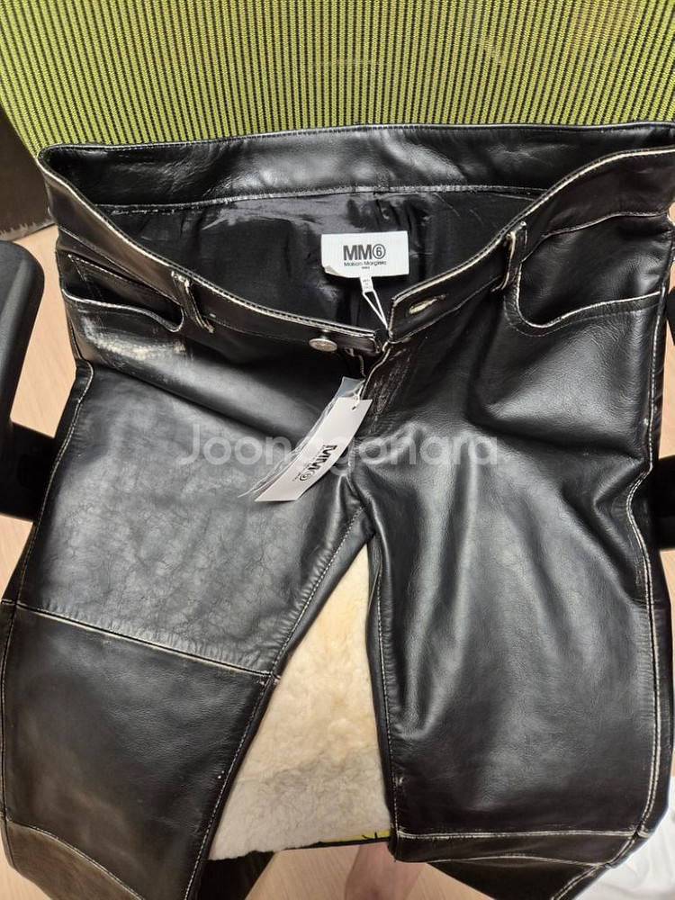 MM6 maison margiela 가죽 바지, 팬츠--1
